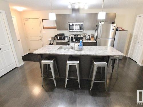 434 504 Albany Way, Edmonton, AB - Indoor Photo Showing Kitchen With Upgraded Kitchen