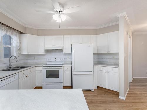 106 8315 83 Street, Edmonton, AB - Indoor Photo Showing Kitchen With Double Sink