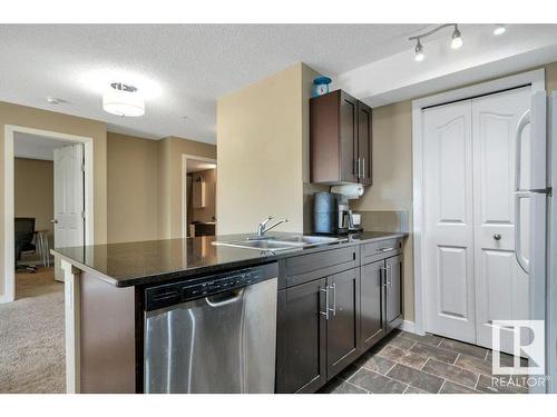 205 534 Watt Boulevard, Edmonton, AB - Indoor Photo Showing Kitchen With Double Sink