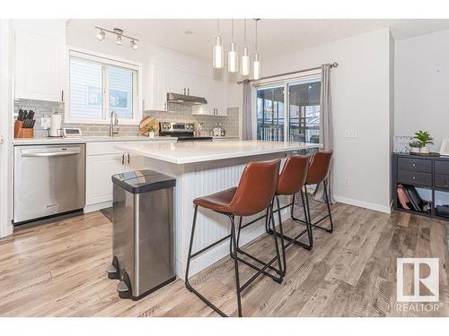 4848 148 Avenue, Edmonton, AB - Indoor Photo Showing Kitchen With Stainless Steel Kitchen With Upgraded Kitchen