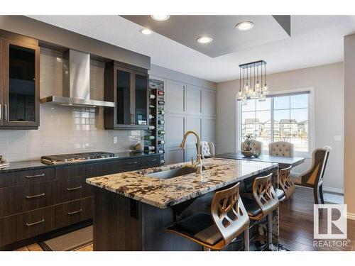 3414 Parker Loop, Edmonton, AB - Indoor Photo Showing Kitchen With Upgraded Kitchen