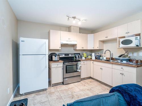 10335 160 Street, Edmonton, AB - Indoor Photo Showing Kitchen With Double Sink