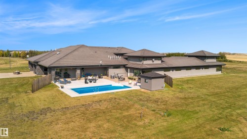 B 25056 Twp Road 492, Rural Leduc County, AB - Outdoor With In Ground Pool With Backyard