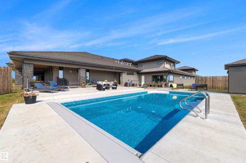 B 25056 Twp Road 492, Rural Leduc County, AB - Outdoor With In Ground Pool With Backyard
