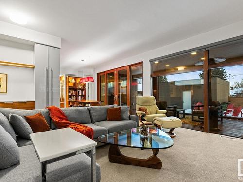 9739 145 Street, Edmonton, AB - Indoor Photo Showing Living Room