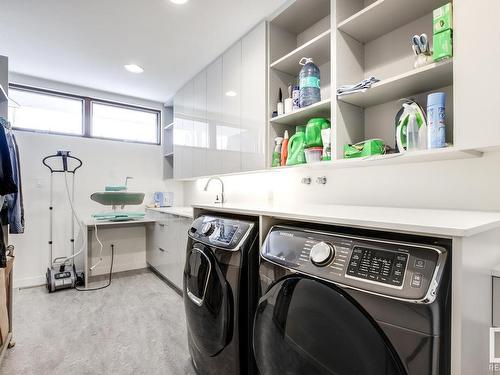 9739 145 Street, Edmonton, AB - Indoor Photo Showing Laundry Room