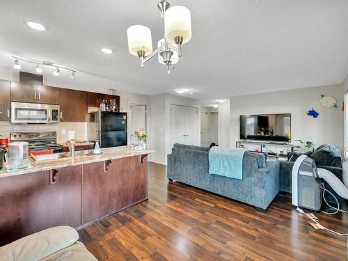 219 5515 7 Avenue, Edmonton, AB - Indoor Photo Showing Kitchen With Double Sink