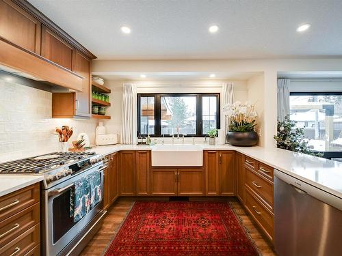 9727 141 Street, Edmonton, AB - Indoor Photo Showing Kitchen With Upgraded Kitchen