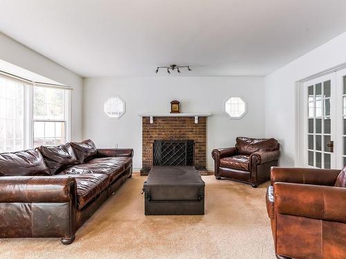 11619 Saskatchewan Drive, Edmonton, AB - Indoor Photo Showing Living Room With Fireplace