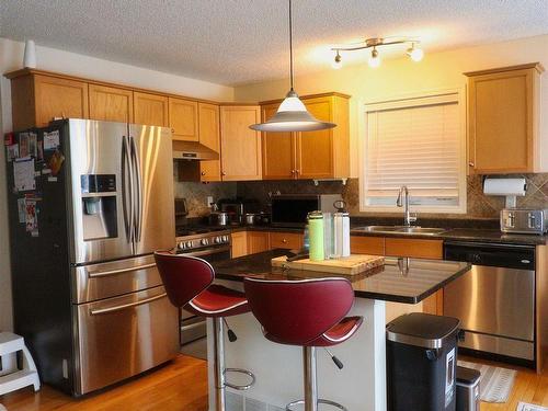 2311 Lemieux Place, Edmonton, AB - Indoor Photo Showing Kitchen With Stainless Steel Kitchen With Double Sink