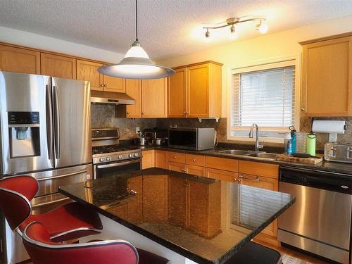 2311 Lemieux Place, Edmonton, AB - Indoor Photo Showing Kitchen With Stainless Steel Kitchen With Double Sink