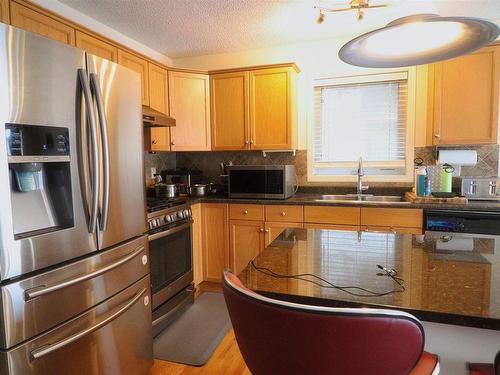 2311 Lemieux Place, Edmonton, AB - Indoor Photo Showing Kitchen With Double Sink