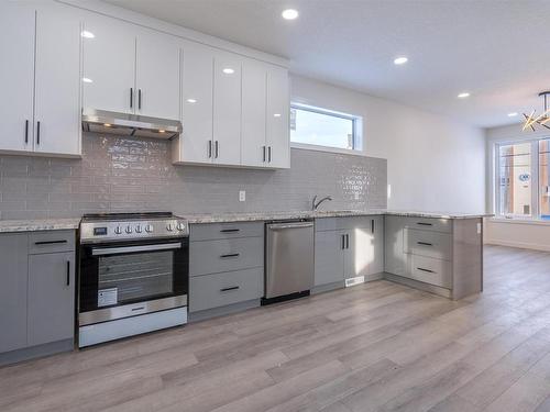 10446 142 Street, Edmonton, AB - Indoor Photo Showing Kitchen With Upgraded Kitchen