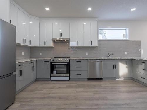 10446 142 Street, Edmonton, AB - Indoor Photo Showing Kitchen With Upgraded Kitchen