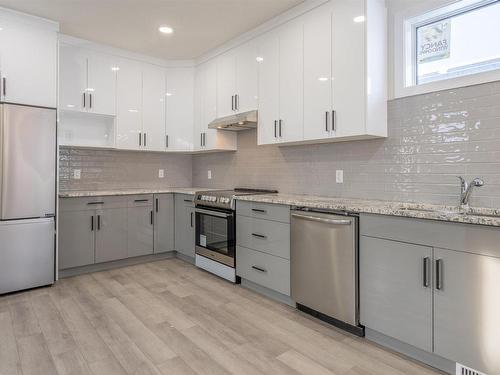 10446 142 Street, Edmonton, AB - Indoor Photo Showing Kitchen With Upgraded Kitchen