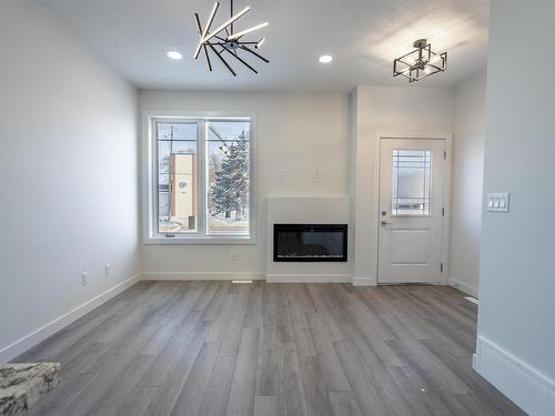 10446 142 Street, Edmonton, AB - Indoor With Fireplace