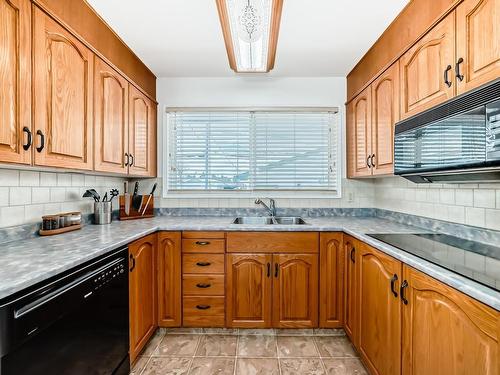 13228 68 Street, Edmonton, AB - Indoor Photo Showing Kitchen With Double Sink