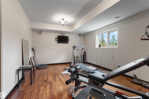 51425 Rge Rd 80, Rural Parkland County, AB - Indoor Photo Showing Gym Room