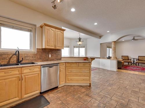 14028 134 Street, Edmonton, AB - Indoor Photo Showing Kitchen With Double Sink