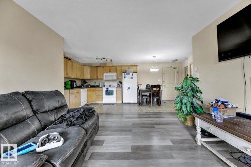 344 2096 Blackmud Creek Drive, Edmonton, AB - Indoor Photo Showing Living Room