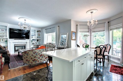 329 Heath Road, Edmonton, AB - Indoor With Fireplace
