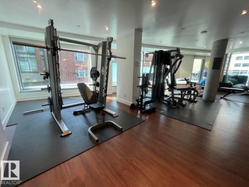 1003 11969 Jasper Avenue, Edmonton, AB - Indoor Photo Showing Gym Room