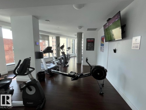 1003 11969 Jasper Avenue, Edmonton, AB - Indoor Photo Showing Gym Room