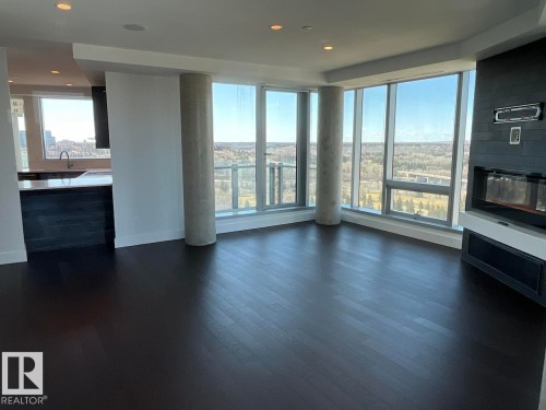 1003 11969 Jasper Avenue, Edmonton, AB - Indoor With Fireplace