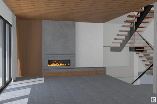 8807 99 Avenue, Edmonton, AB - Indoor With Fireplace