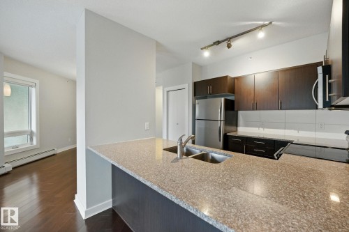 701 10152 104 Street, Edmonton, AB - Indoor Photo Showing Kitchen With Double Sink