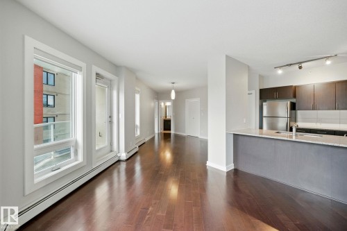 701 10152 104 Street, Edmonton, AB - Indoor Photo Showing Kitchen With Double Sink