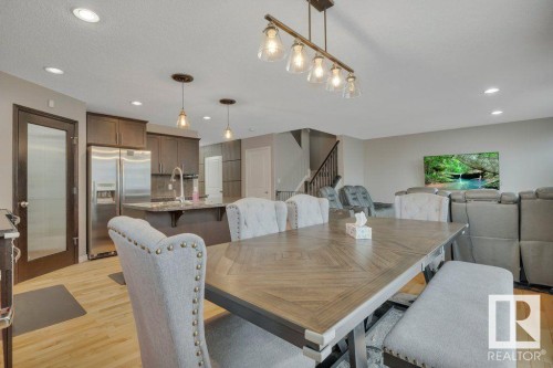 628 Foxtail Lane, Sherwood Park, AB - Indoor Photo Showing Dining Room