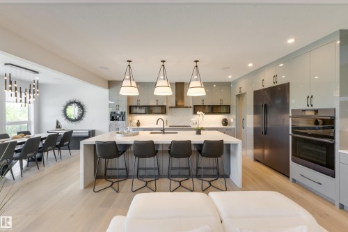 4111 Whispering River Dr. Drive Sw, Edmonton, AB - Indoor Photo Showing Kitchen With Upgraded Kitchen