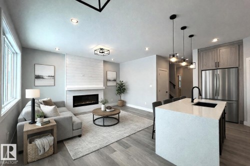 57 Wynn Road, Fort Saskatchewan, AB - Indoor With Fireplace