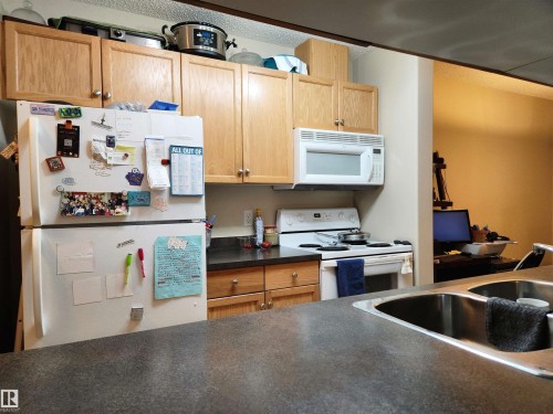 123 2098 Blackmud Creek Drive, Edmonton, AB - Indoor Photo Showing Kitchen With Double Sink