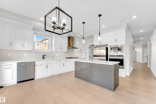 824 34 Avenue, Edmonton, AB - Indoor Photo Showing Kitchen With Upgraded Kitchen