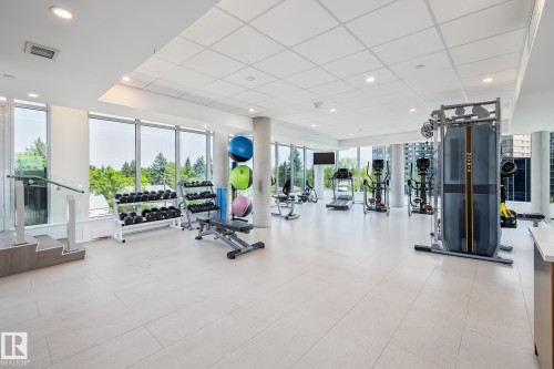 1403 14105 West Block Drive, Edmonton, AB - Indoor Photo Showing Gym Room