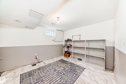 View of basement flex space - 12605 107 Avenue, Edmonton, AB - Indoor Photo Showing Other Room