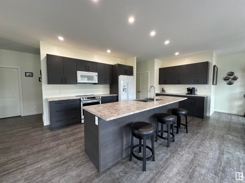 54322 Rge Rd 253, St. Albert, AB - Indoor Photo Showing Kitchen With Double Sink With Upgraded Kitchen