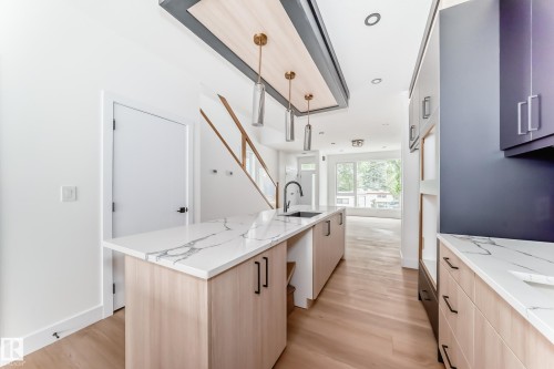 11442 125 Street, Edmonton, AB - Indoor Photo Showing Kitchen With Upgraded Kitchen