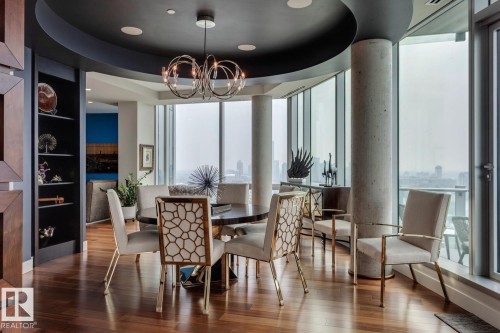 3001 11969 Jasper Avenue, Edmonton, AB - Indoor Photo Showing Dining Room