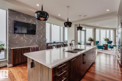 3001 11969 Jasper Avenue, Edmonton, AB - Indoor Photo Showing Kitchen With Double Sink With Upgraded Kitchen