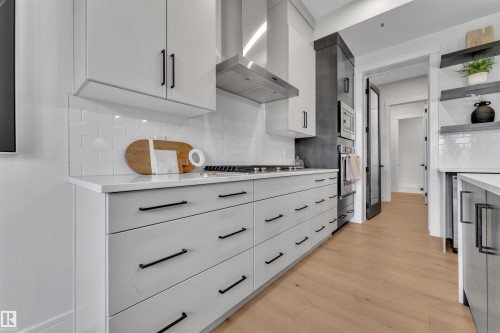 2029 13A Avenue, Edmonton, AB - Indoor Photo Showing Kitchen With Upgraded Kitchen