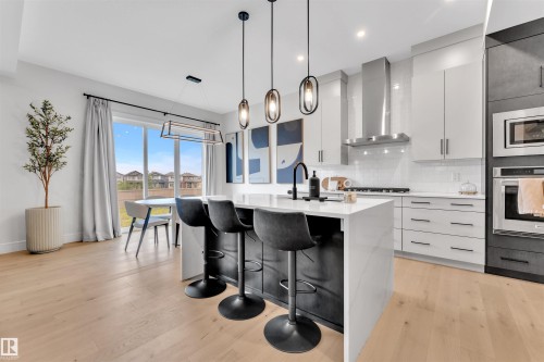 2029 13A Avenue, Edmonton, AB - Indoor Photo Showing Kitchen With Upgraded Kitchen