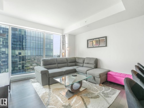 3308 10360 102 Street, Edmonton, AB - Indoor Photo Showing Living Room
