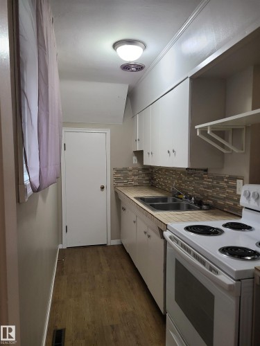 10115 83 Avenue Nw, Edmonton, AB - Indoor Photo Showing Kitchen With Double Sink
