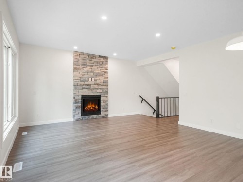 23A Sable Crescent, St. Albert, AB - Indoor Photo Showing Other Room With Fireplace