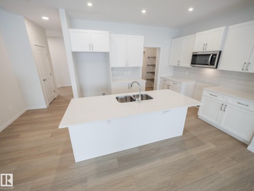 8720 224 Street, Edmonton, AB - Indoor Photo Showing Kitchen With Double Sink