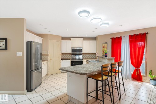 4908 187 Street, Edmonton, AB - Indoor Photo Showing Kitchen With Double Sink