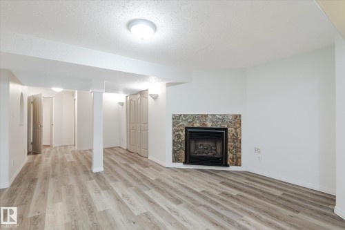 4908 187 Street, Edmonton, AB - Indoor Photo Showing Living Room With Fireplace